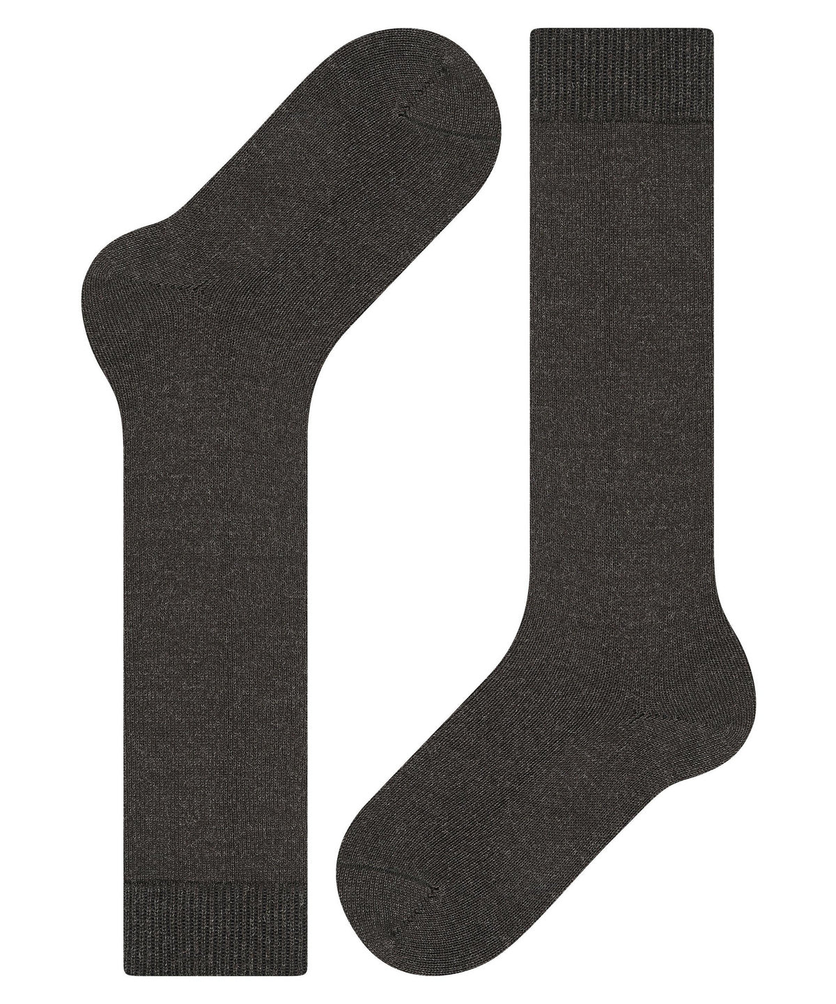 FALKE Comfort Wool Anthracite Mel.pusgarās zeķes