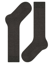 FALKE Comfort Wool Anthracite Mel.pusgarās zeķes