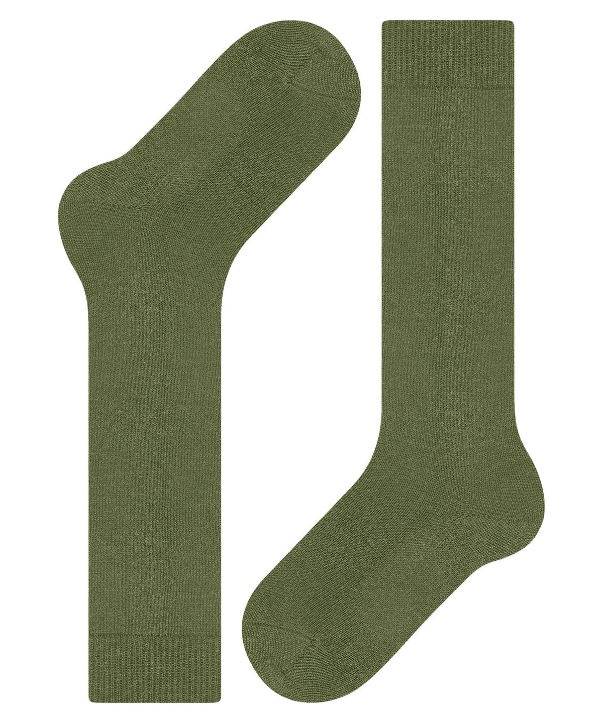 FALKE Comfort Wool Sern Green pusgarās zeķes