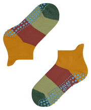Falke Colour Block Curcuma socks with silicone dots
