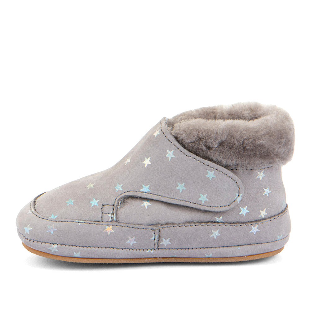 Froddo Barefoot Furry Silver siltie ādas zābaciņi