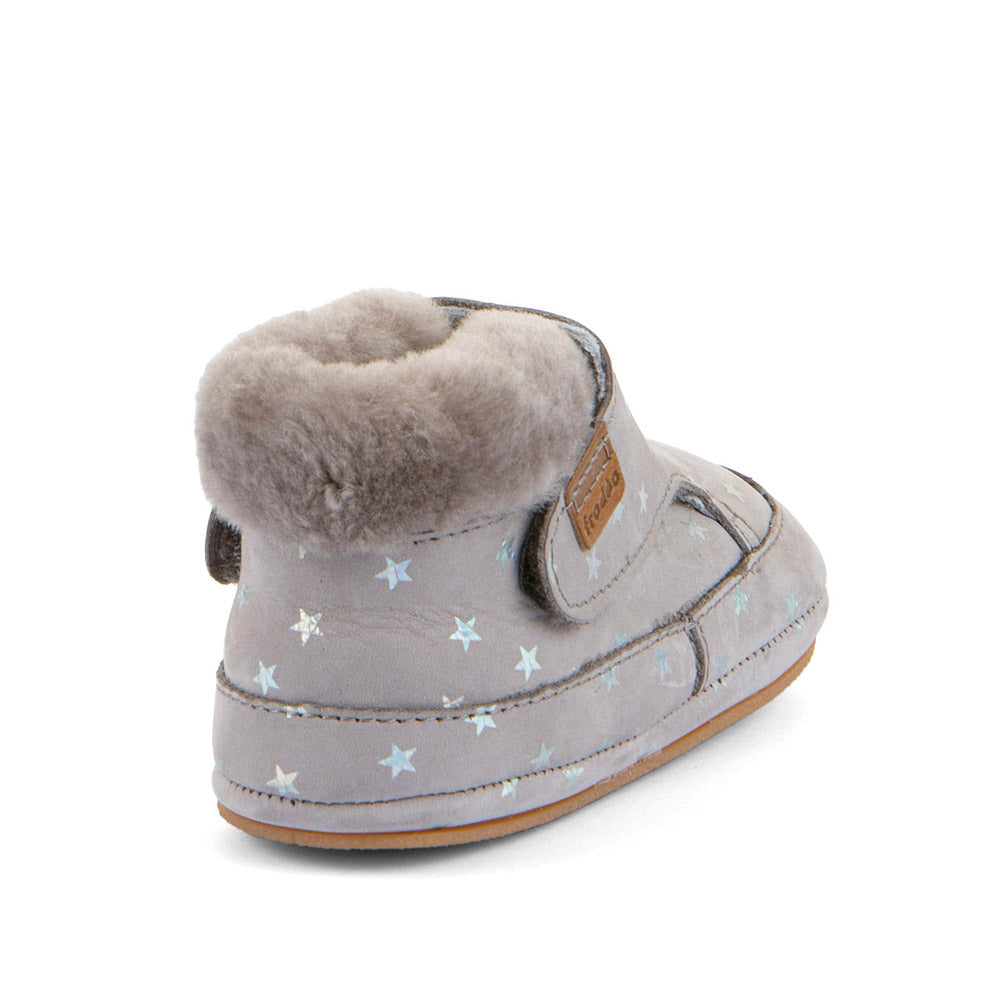 Froddo Barefoot Furry Silver siltie ādas zābaciņi