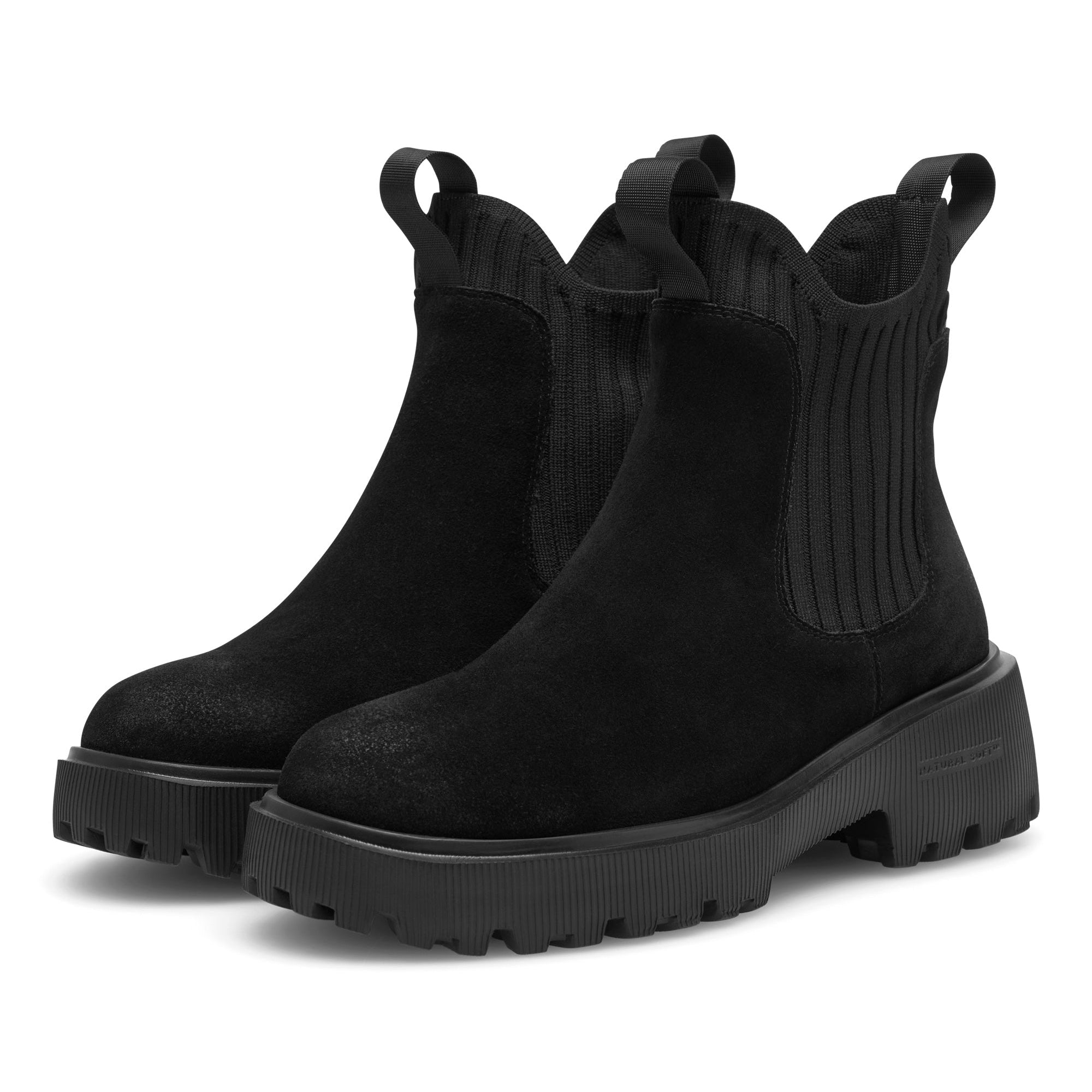WODEN Isabella Warm Black ādas zābaki