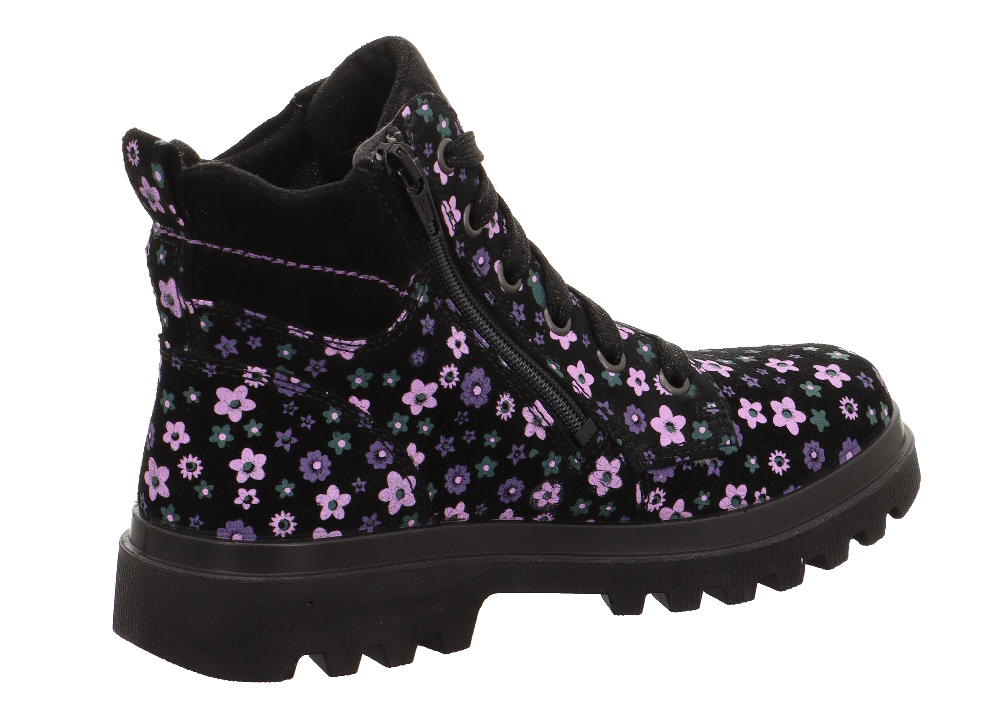 Superfit Abby Nova Black Flower Gore Tex ādas zābaki