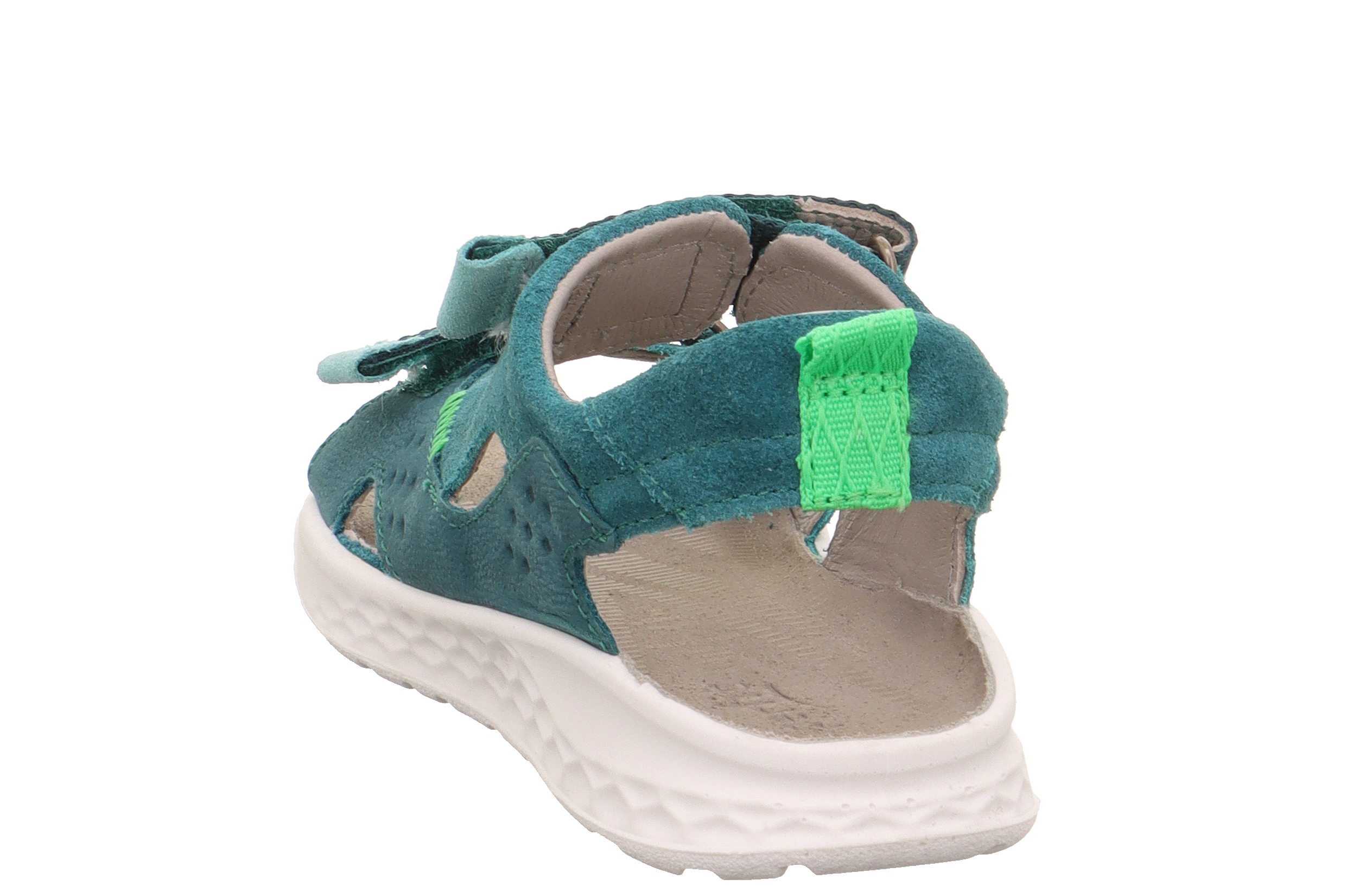 Superfit Lagoon Midi Grun ādas sandalītes