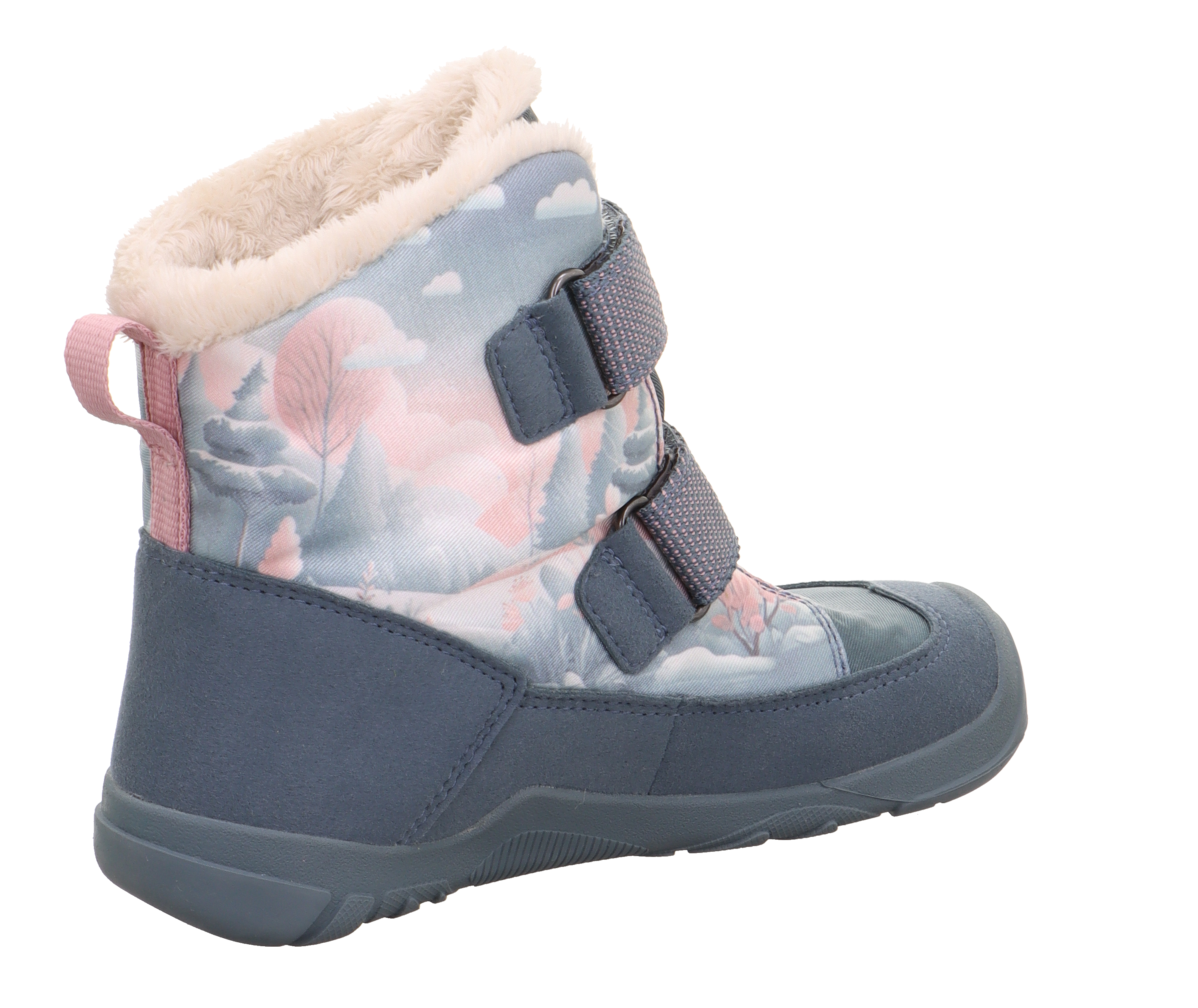 Superfit Trace Barefoot Blau/Rosa ziemas zābaki