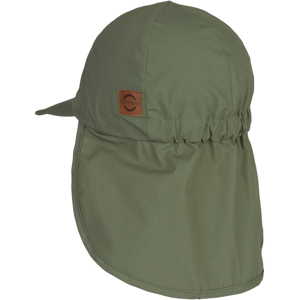 Mikk-Line kokvilnas saules cepure Dusty Olive