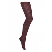 MP Denmark Cotton Rib Wood Grape zeķubikses