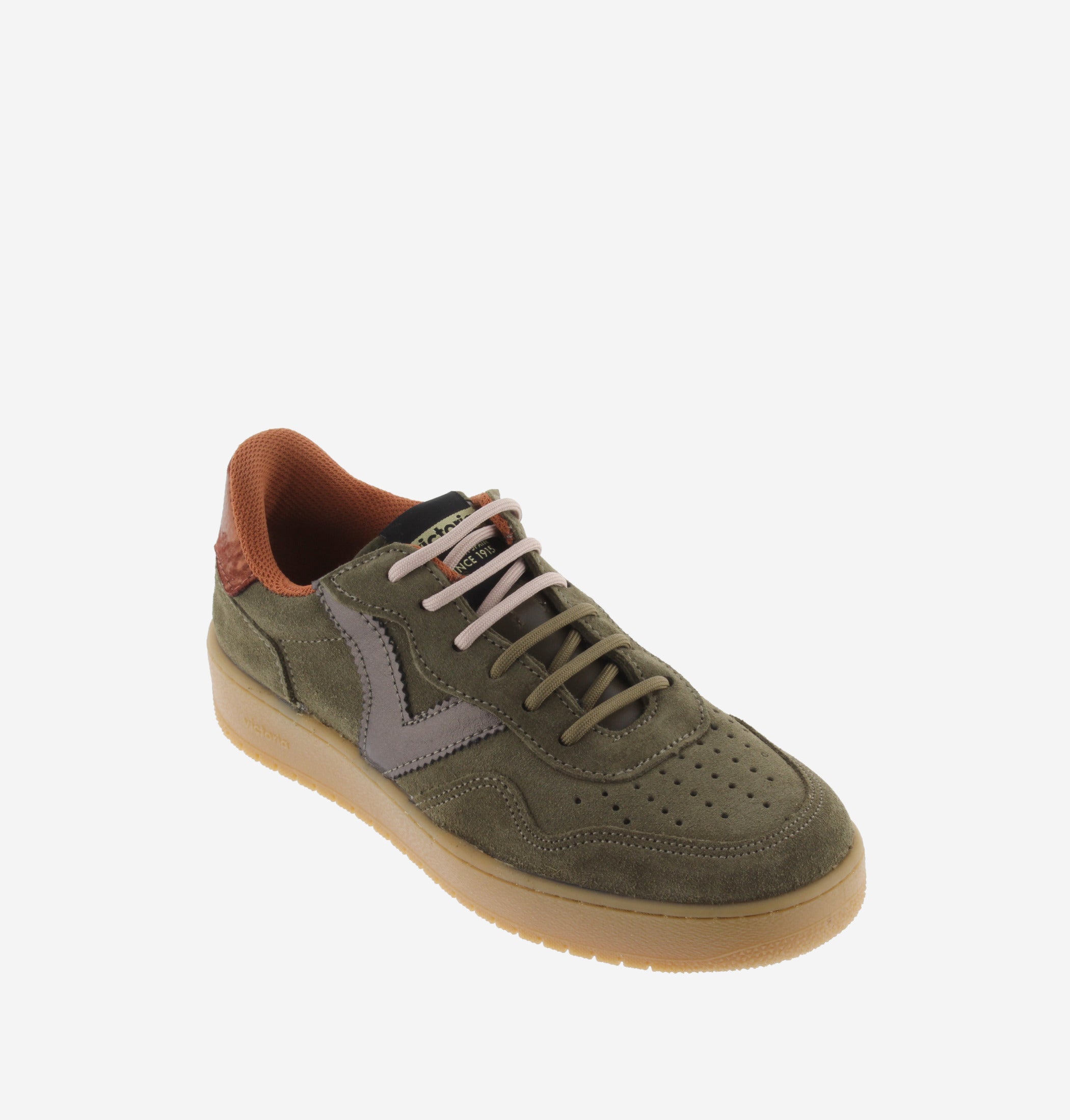Victoria Madrid Leather & Metal Kaki kedas