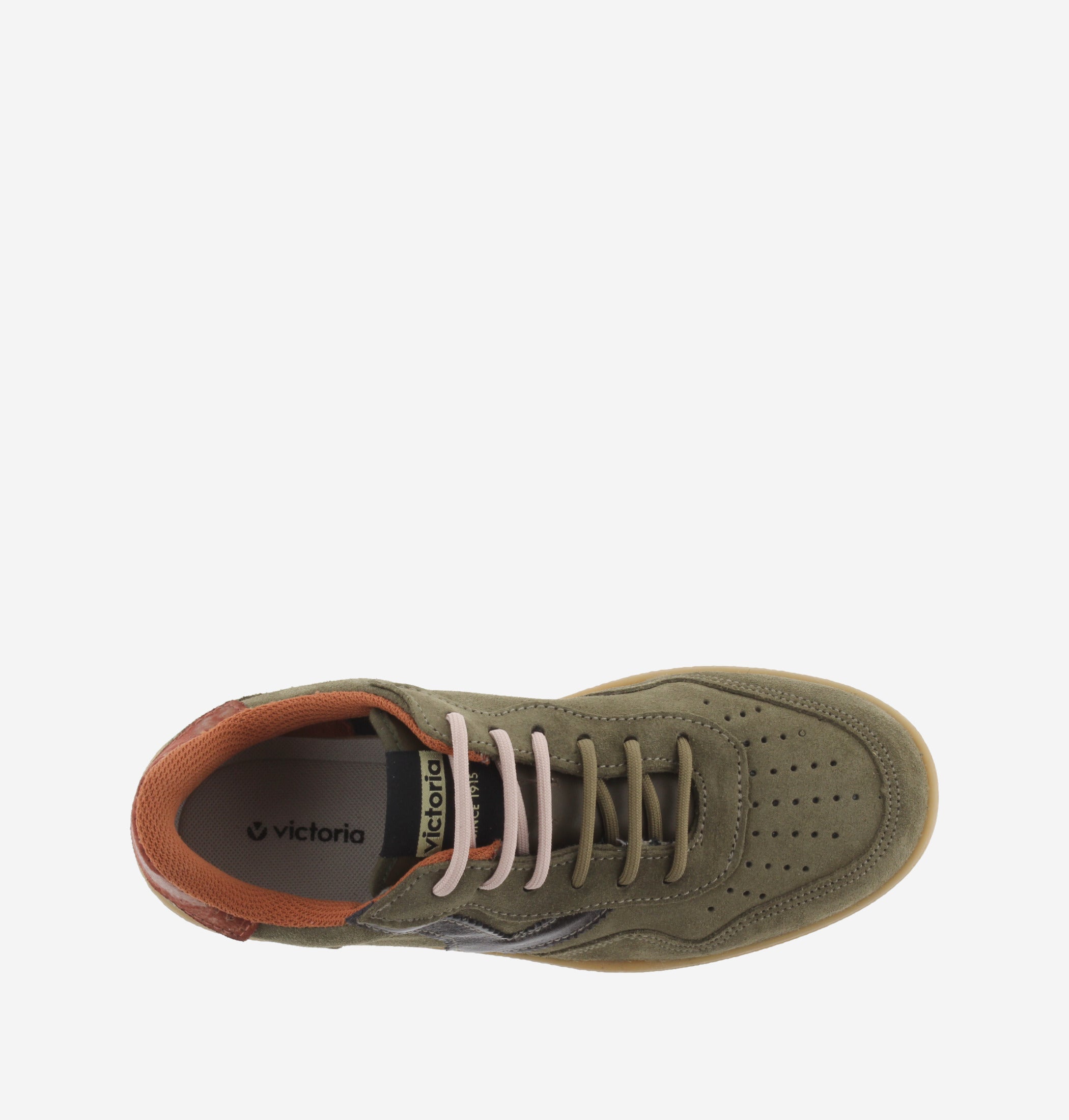 Victoria Madrid Leather & Metal Kaki kedas