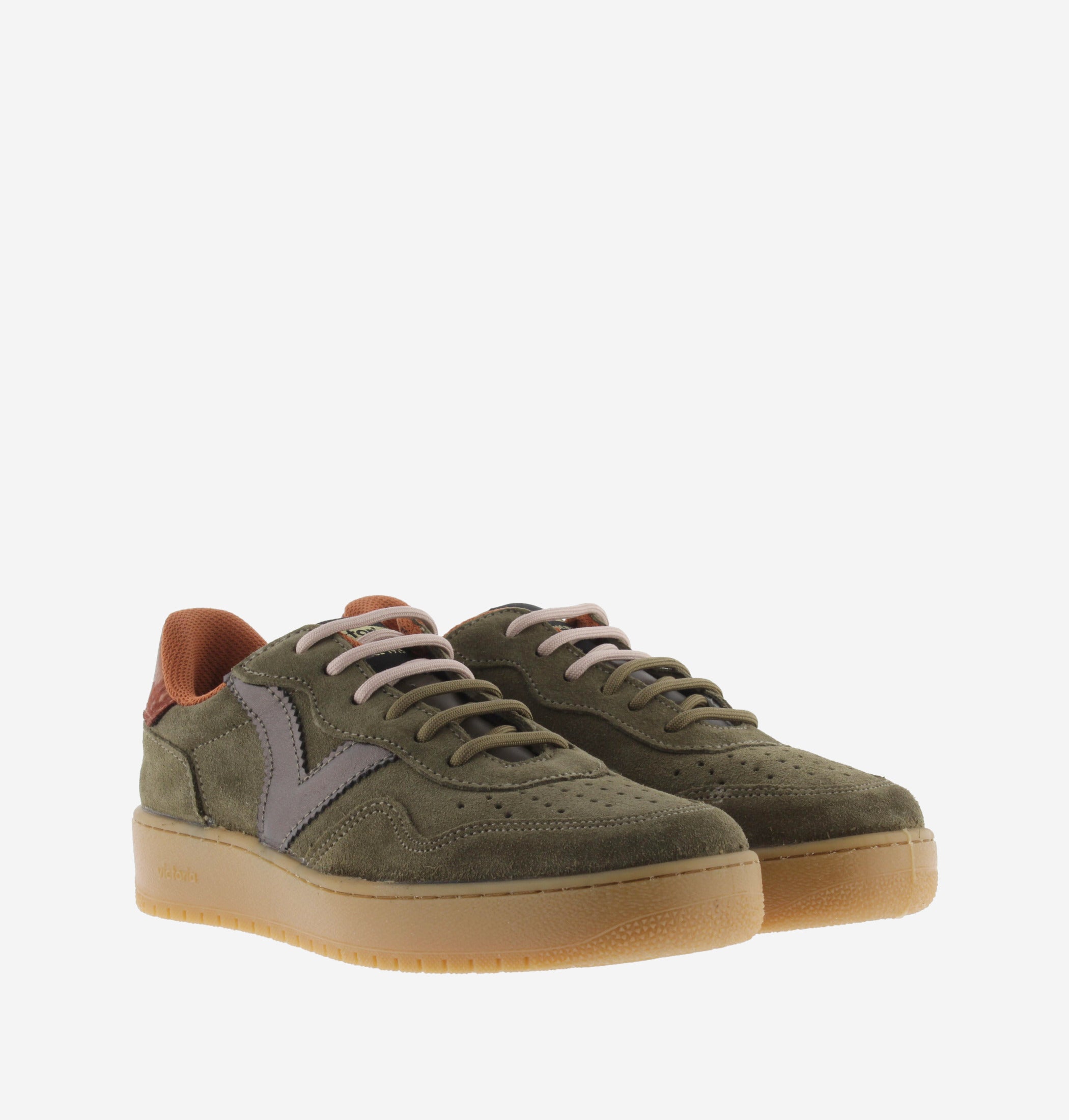 Victoria Madrid Leather & Metal Kaki kedas