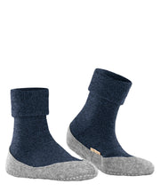 Falke Cosyshoe Marine Melange vilnas zeķčības