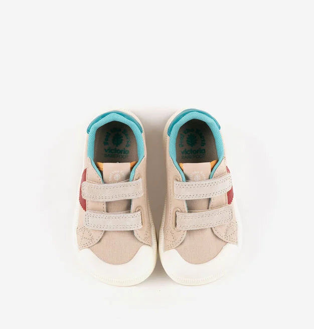 VICTORIA Oliver Straps Barefoot Beige kediņas