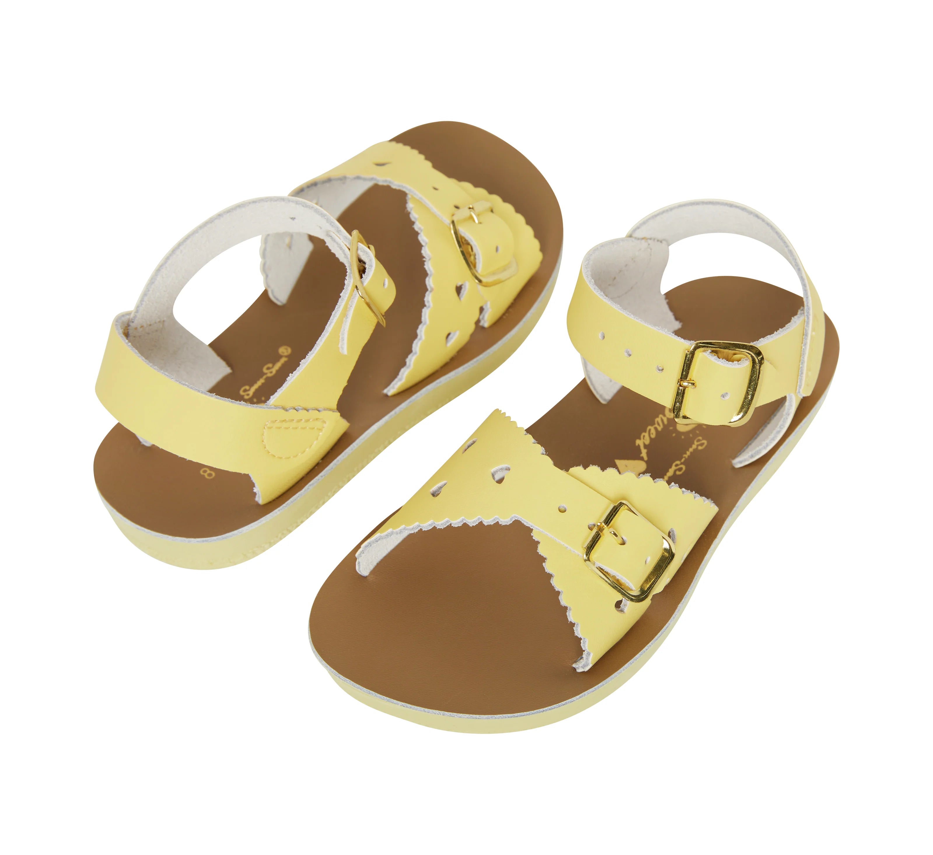 Sun-San Sweetheart Butter Yellow sandals for youngsters