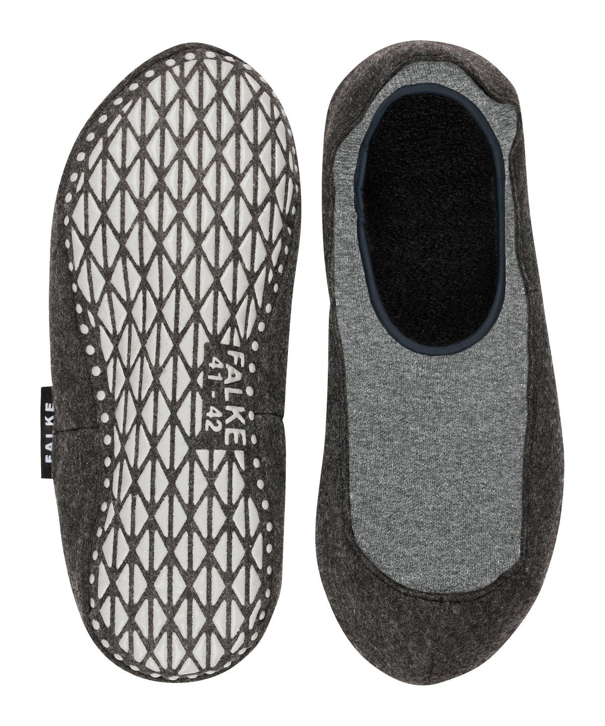 FALKE Cosyshoe Men House socks Light Grey vilnas zeķu čības