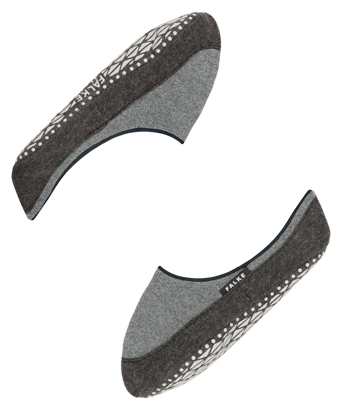 FALKE Cosyshoe Men House socks Light Grey vilnas zeķu čības