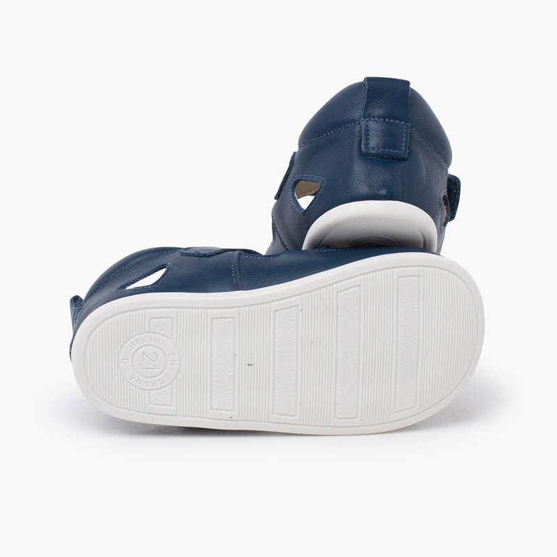 Pisamonas ādas sandalītes - Dark Blue