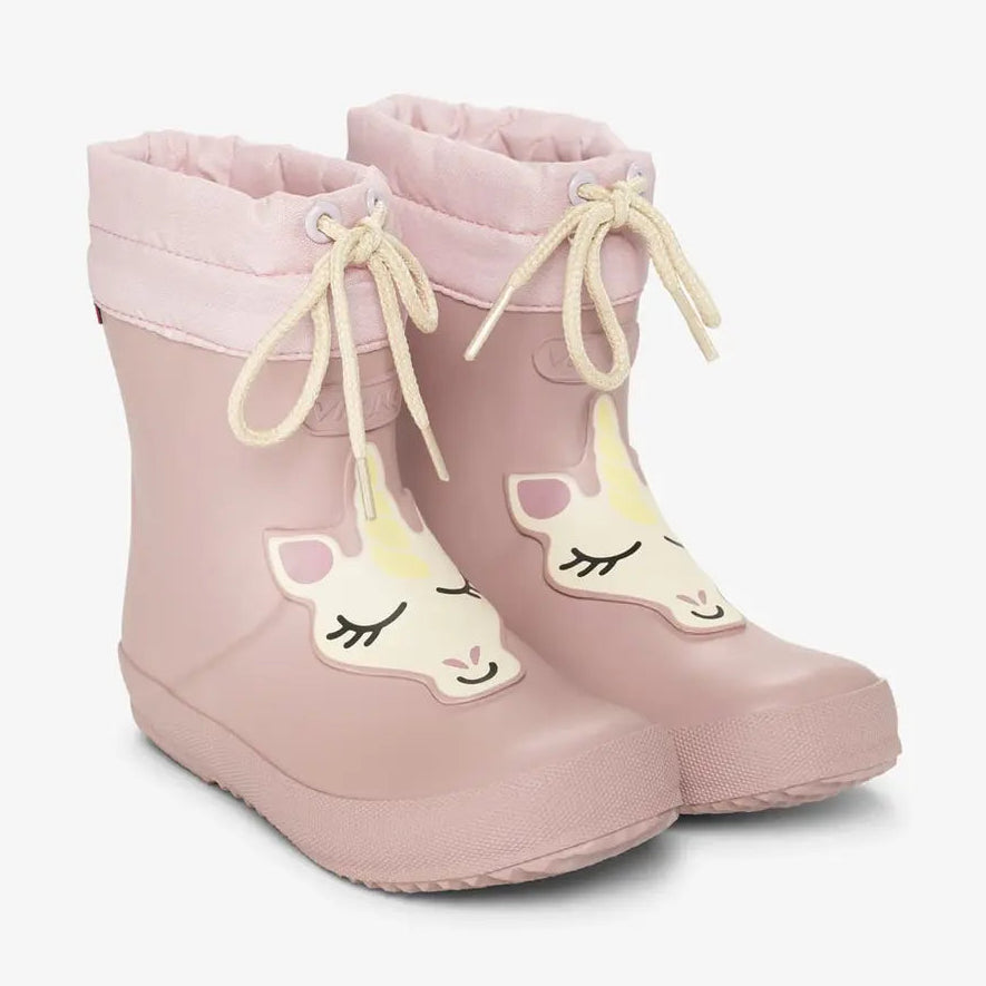 VIKING Alv Indie Print Light Pink gumijas zābaki