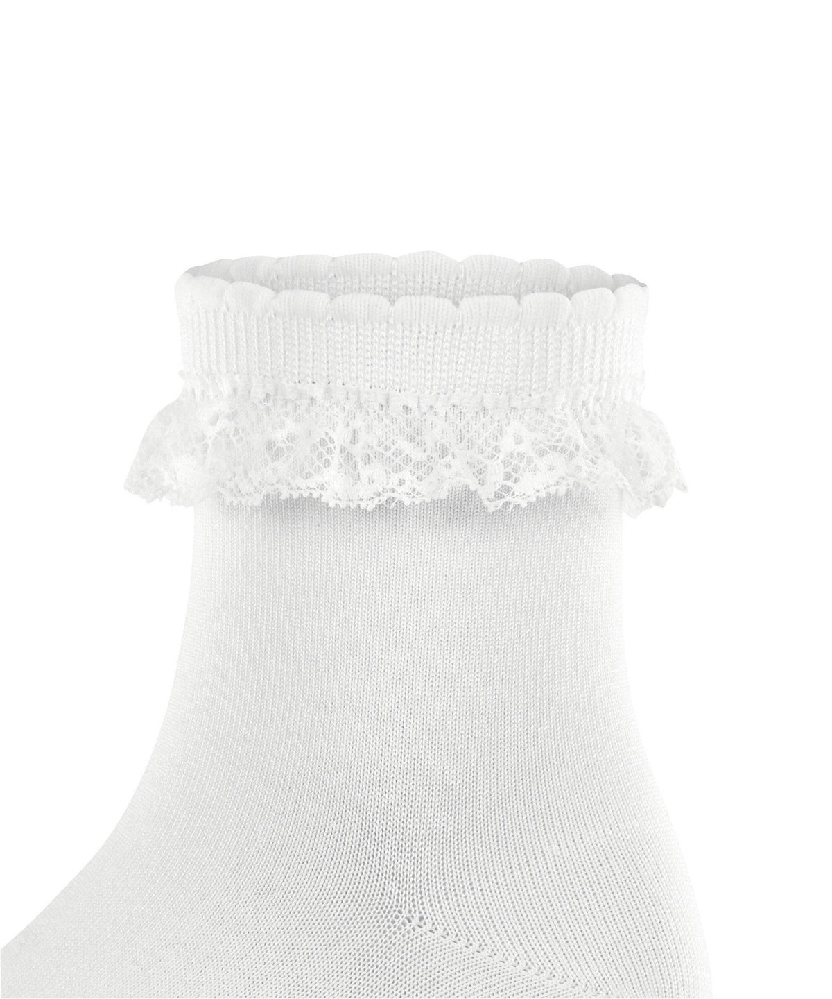 FALKE Romantic Lace White zeķītes