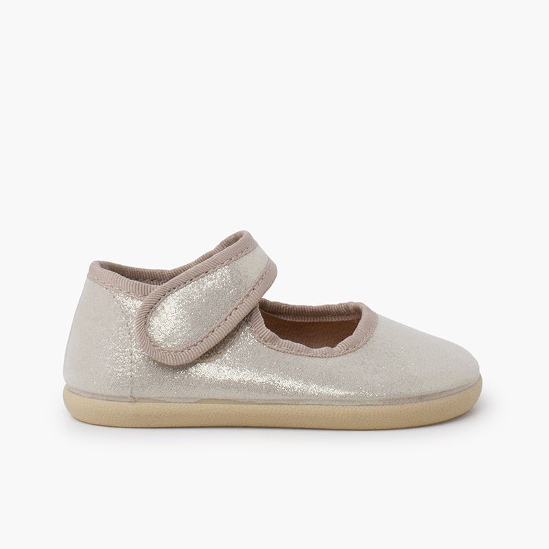 Pisamonas baskāju auduma kurpītes Sparkle