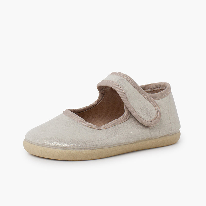 Pisamonas baskāju auduma kurpītes Sparkle