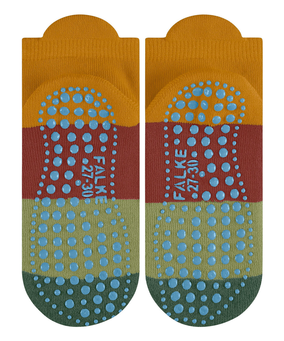 Falke Colour Block Curcuma socks with silicone dots