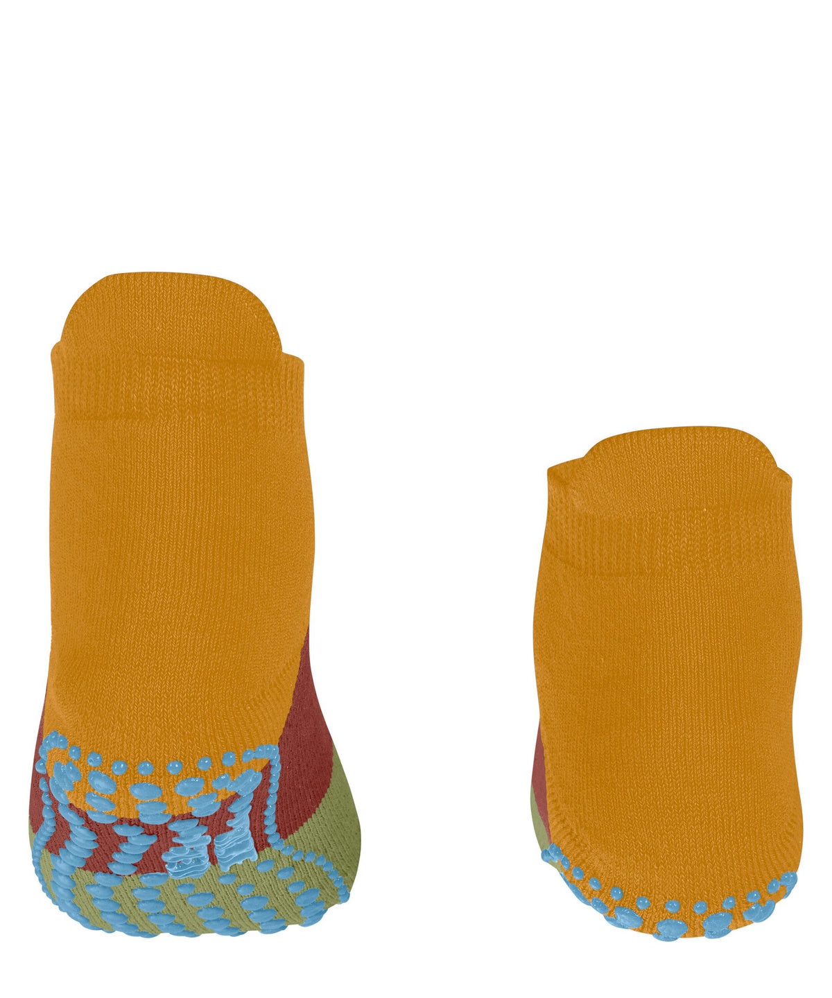 Falke Colour Block Curcuma socks with silicone dots