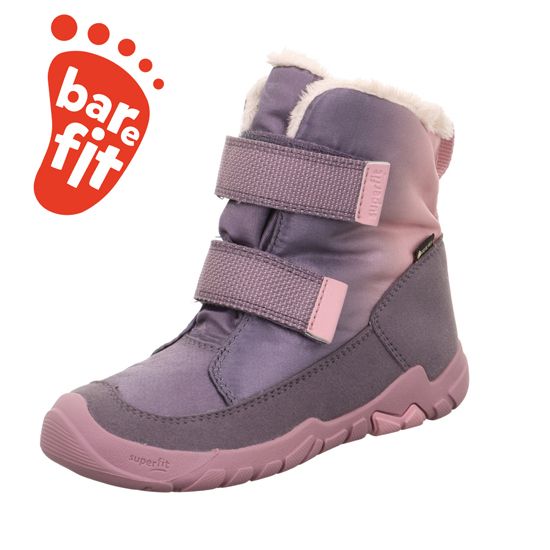 Superfit Trace Barefoot Lila/Rosa ziemas zābaki