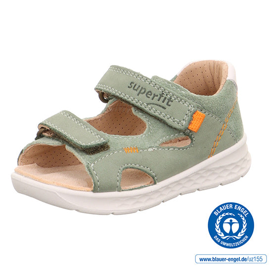Superfit Lagoon Green/Orange ādas sandalītes