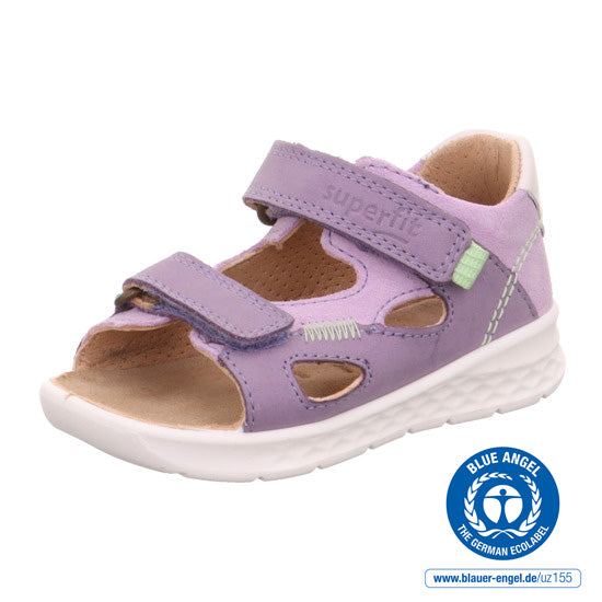 Superfit Lagoon Lila ādas sandalītes