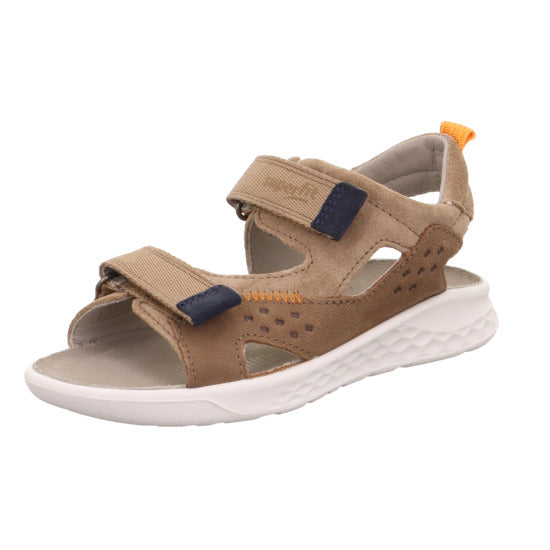 Superfit Lagoon Midi Braun/Orange ādas sandalītes