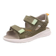 Superfit Lagoon Midi Green/Orange ādas sandalītes