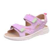 Superfit Lagoon Midi Lila ādas sandalītes