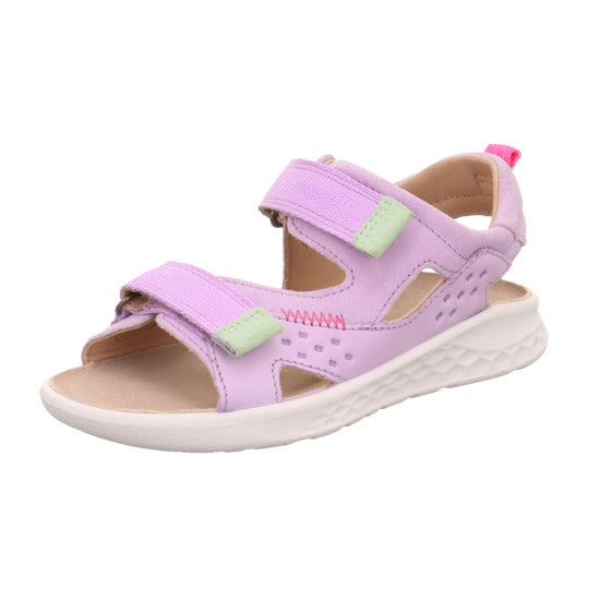 Superfit Lagoon Midi Lila ādas sandalītes