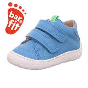 Superfit Saturnus Barefoot Blue leather slippers