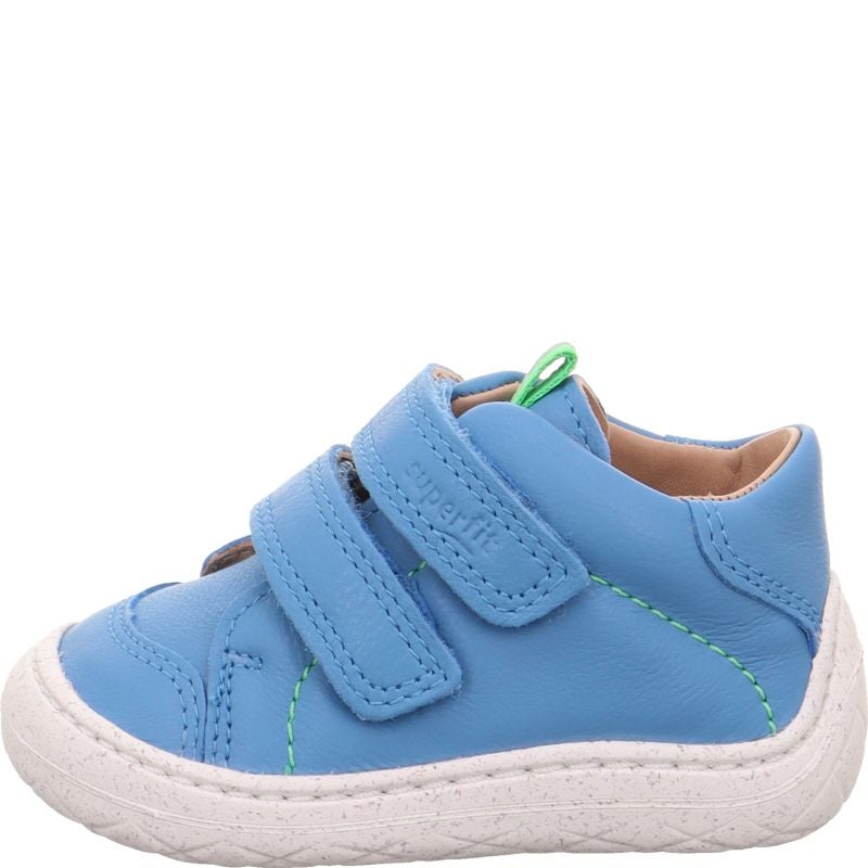Superfit Saturnus Barefoot Blue leather slippers