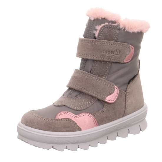 Superfit Flavia Grau/Rosa Gore Tex ziemas zābaki