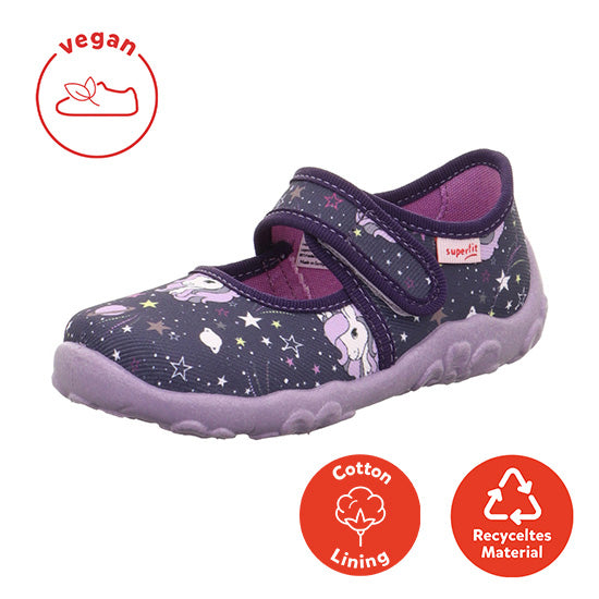 Superfit Bonny Lila Unicorn auduma kurpītes