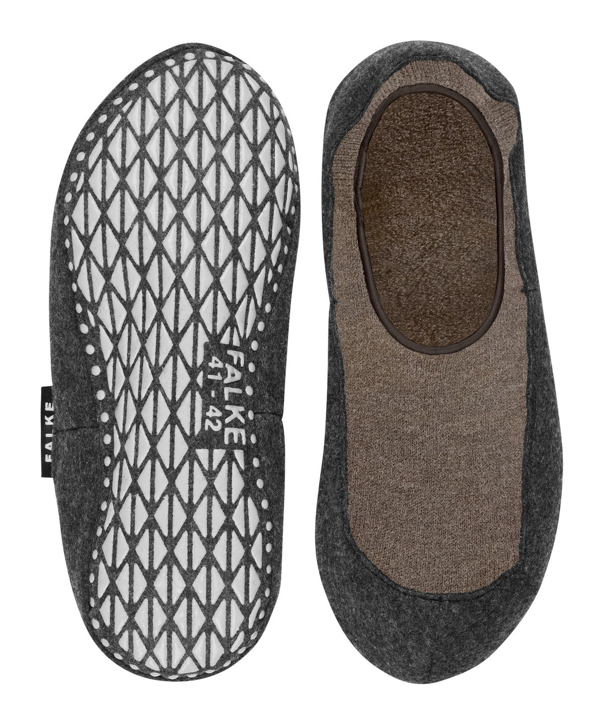 FALKE Cosyshoe Men Slipper Brown Mel. vilnas zeķu čības