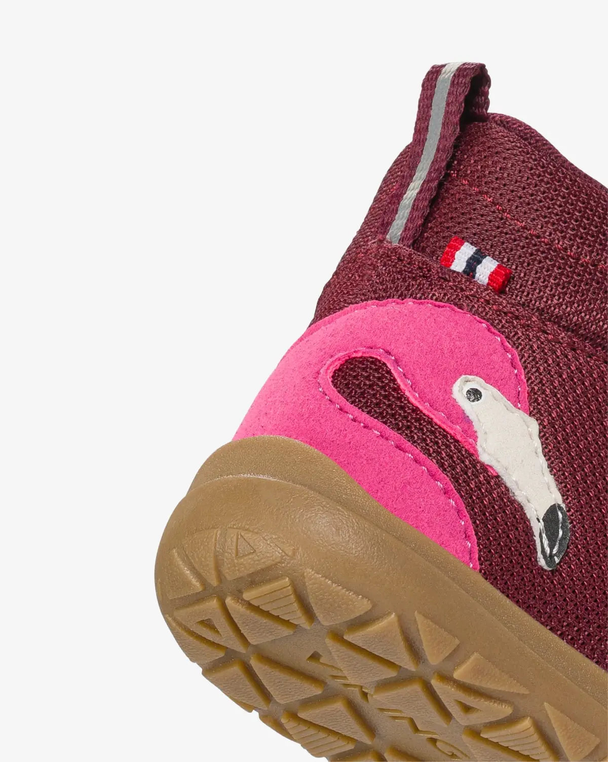 Viking Alv Barefoot Mid WP 2V Burgundy zābaki