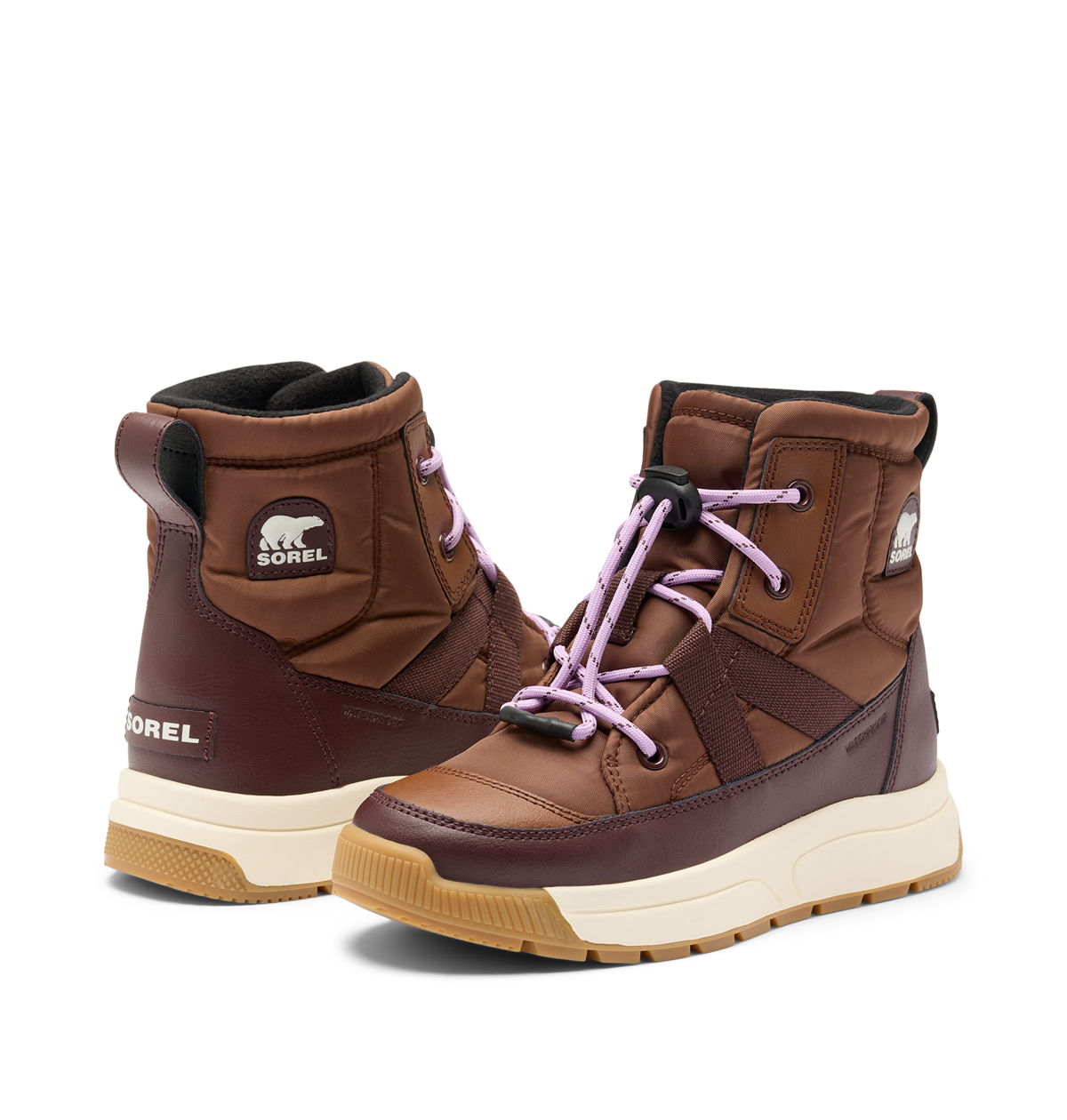 SOREL Youth Whitney™ III MID WP - Dark Auburn ziemas zābaki
