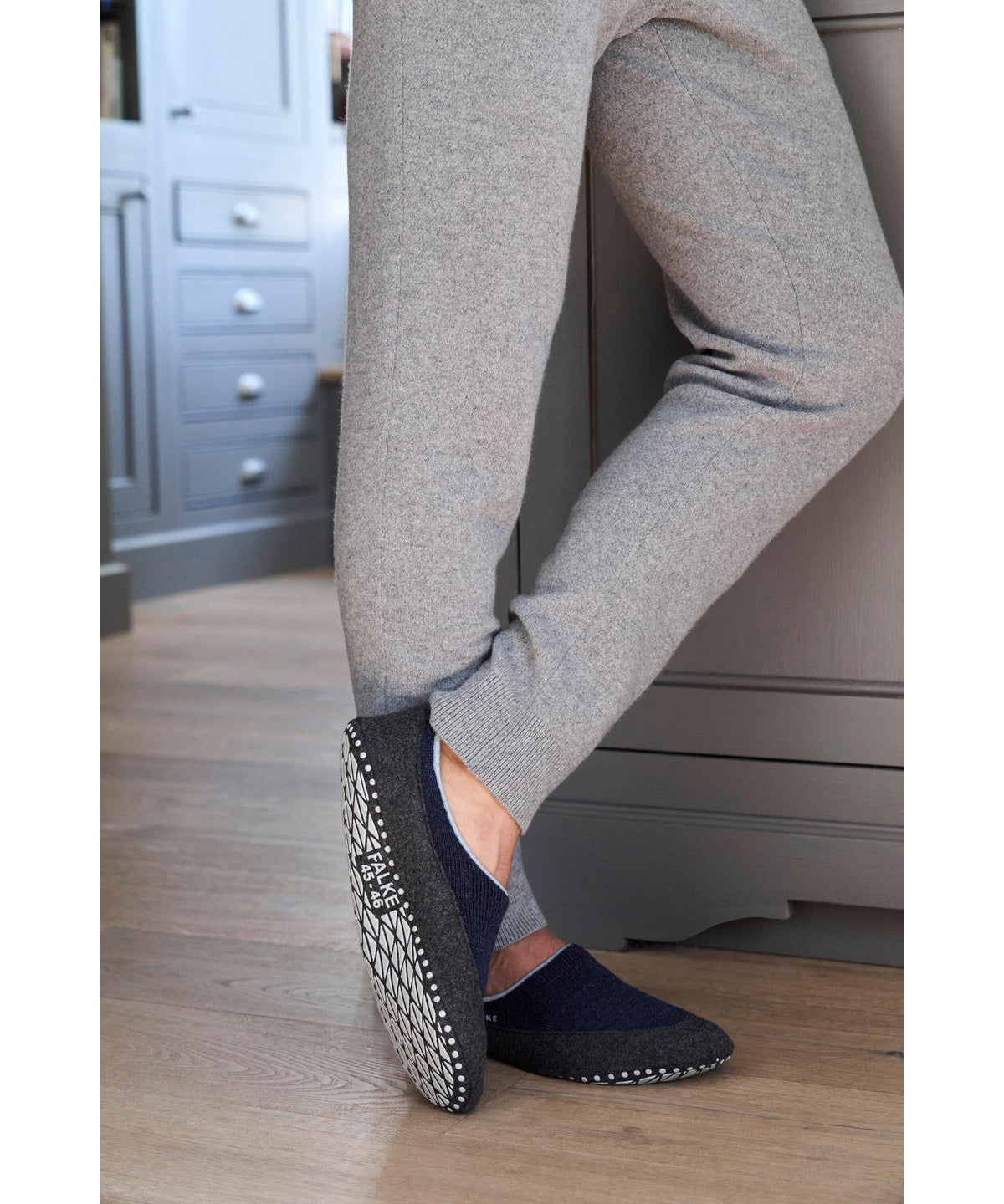 FALKE Cosyshoe Men Slipper Brown Mel. vilnas zeķu čības