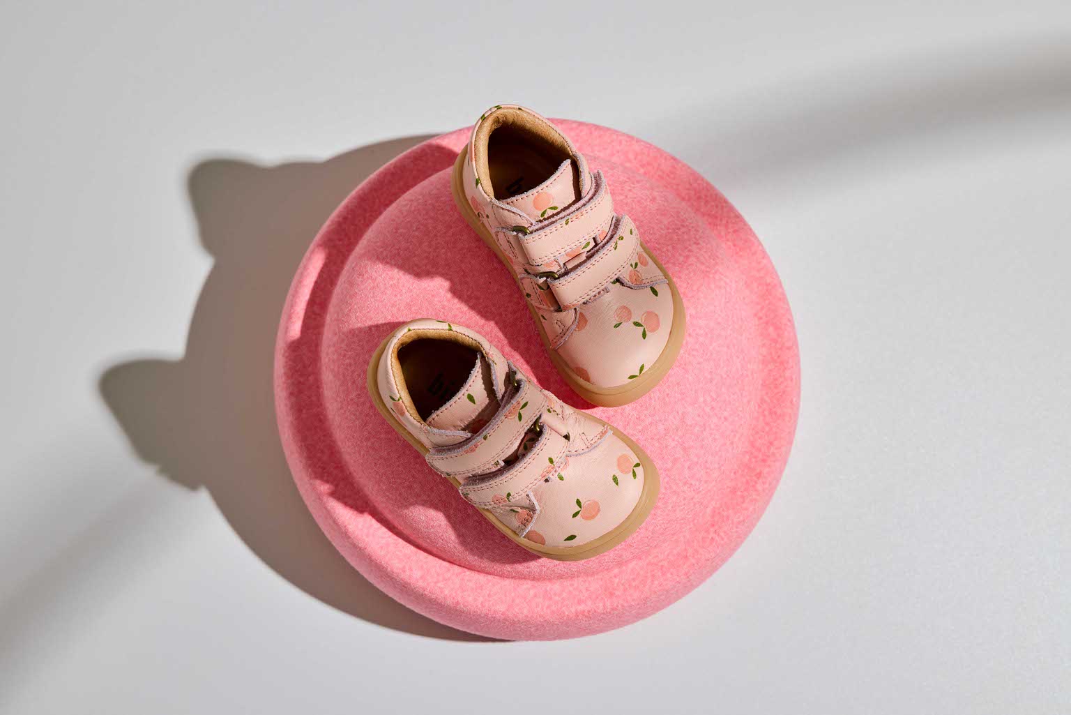 bisgaard barefoot Dex Peach leather ankle boots