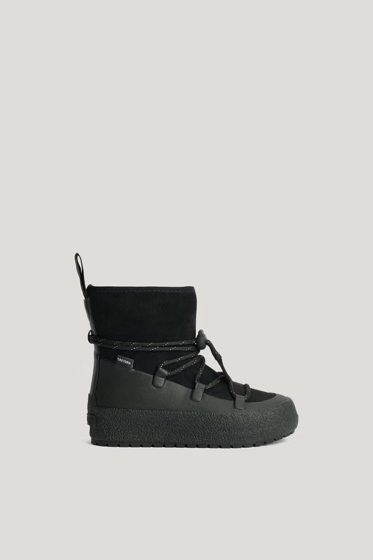 Tretorn Aspa Hybrid JR Jet Black siltie un ūdensizturīgie zābaki