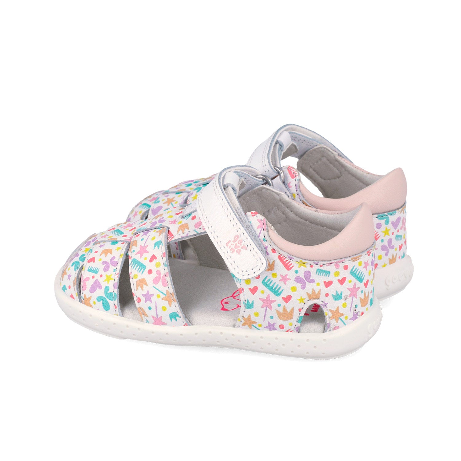 Garvalin Estampada Multicolor ādas sandalītes
