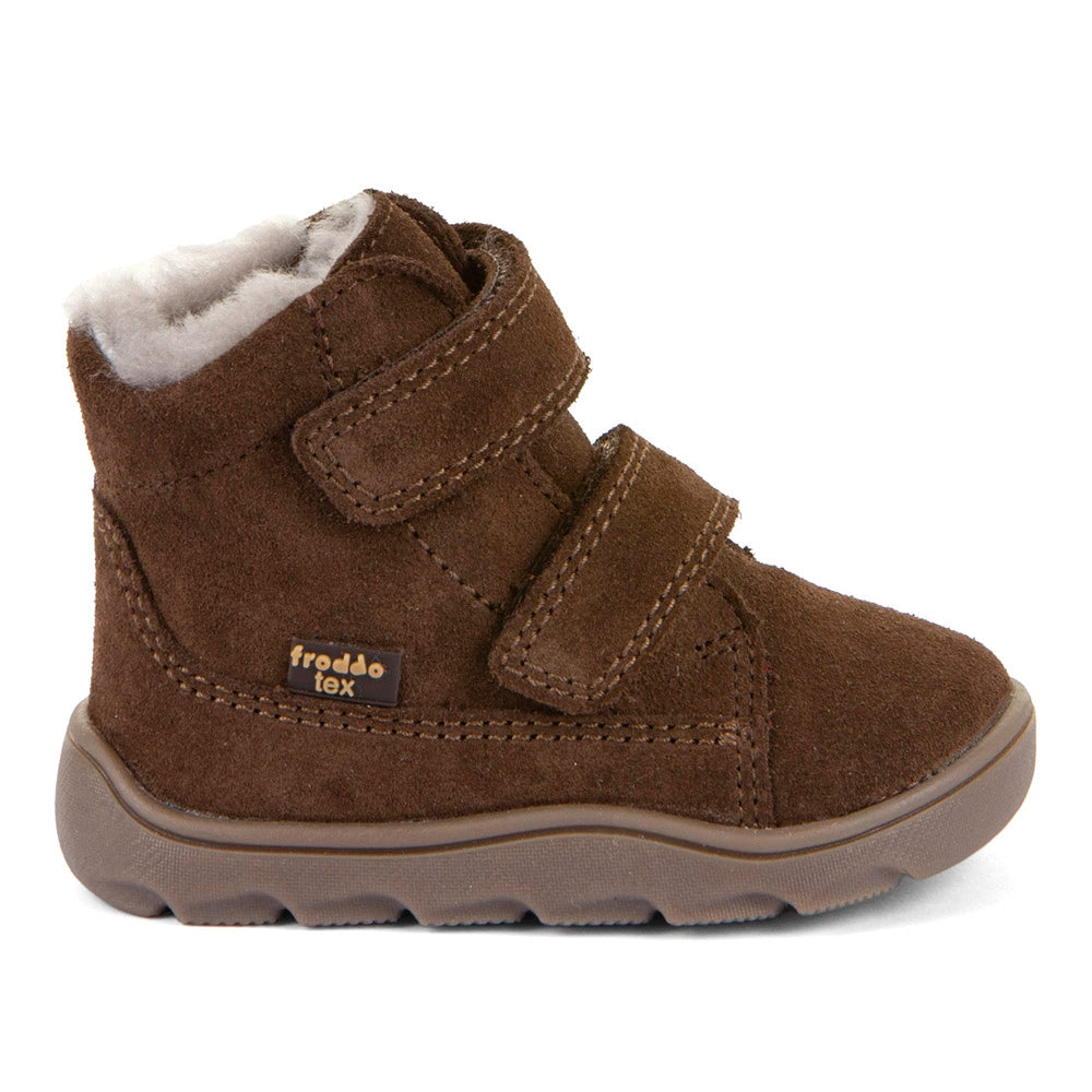 Froddo Zeru TEX Furry Barefoot Dark Brown siltie zābaki