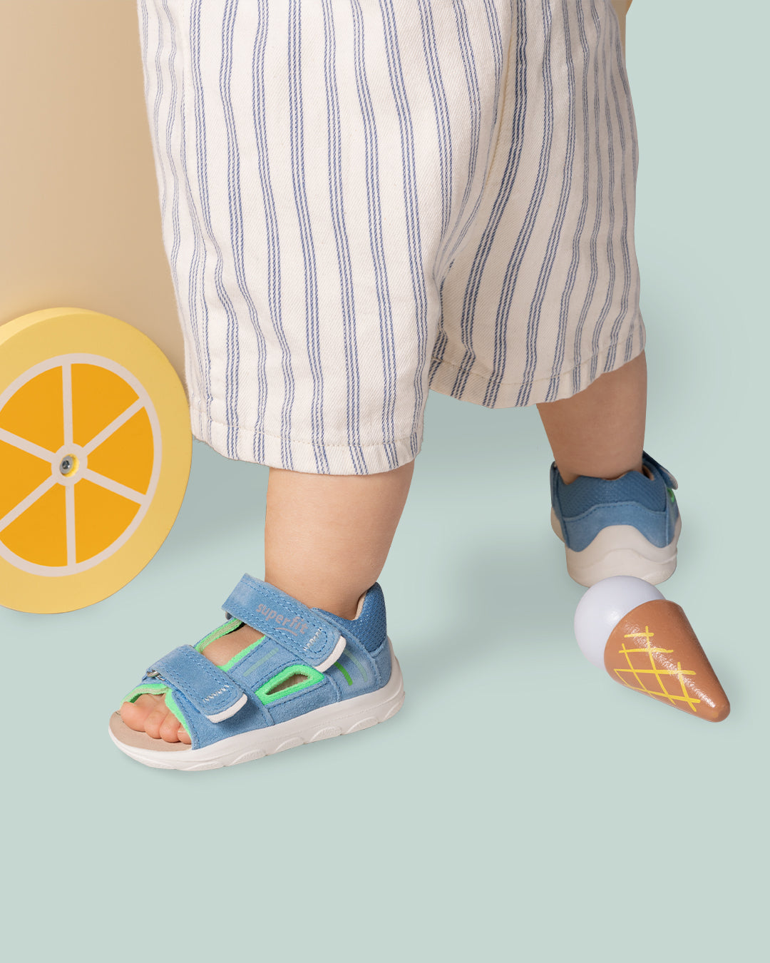 Superfit Nino Hellblau ādas sandalītes