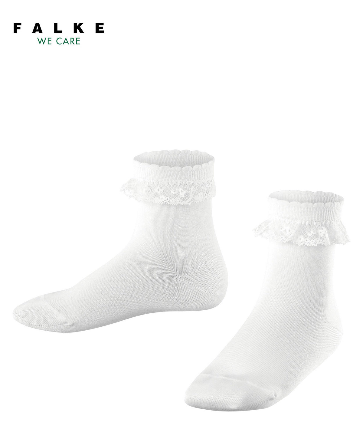 FALKE Romantic Lace White zeķītes