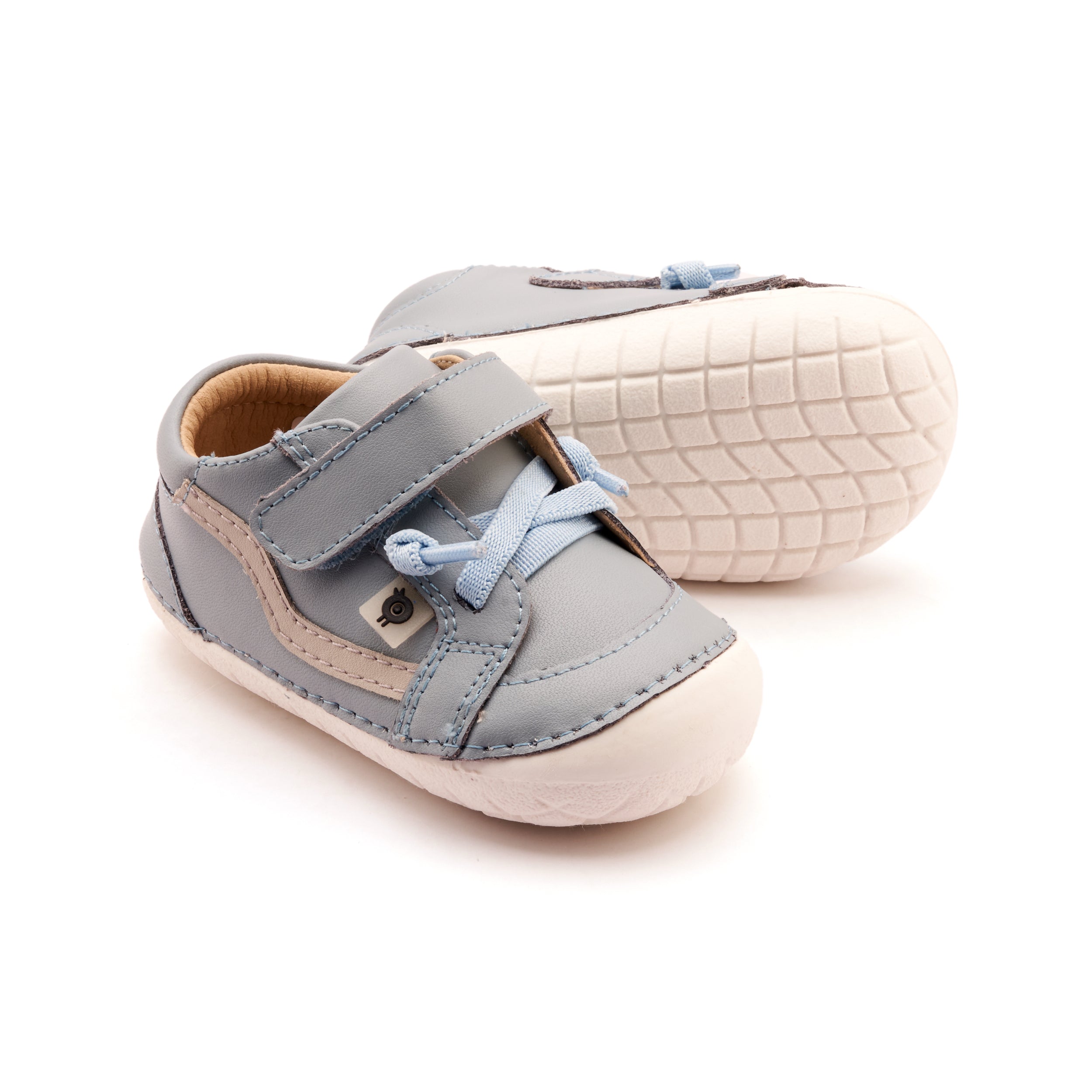 Old Soles Pave Squiggle Dusty Blue/Grey first shoes