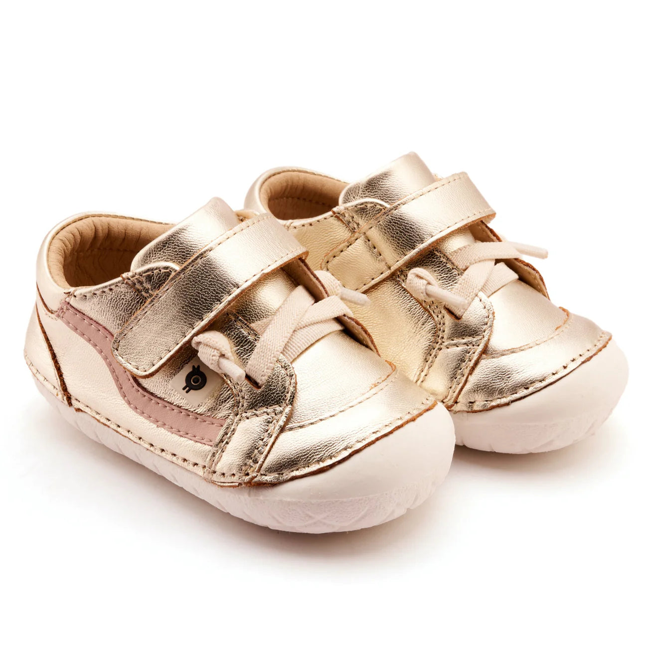 Old Soles Pave Squiggle Gold/Powder Pink pirmās kurpītes